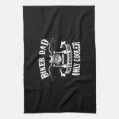 Grandfather Quotes | Best Biker Dad キッチンタオル (縦)