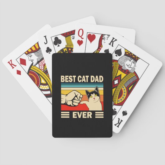 Grandfather Quotes | Best Cat Dad Ever トランプ (裏面)