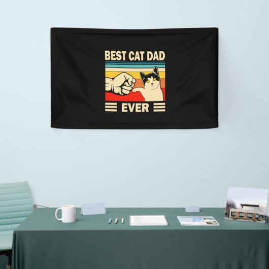 Grandfather Quotes | Best Cat Dad Ever 横断幕 (トレードショー)