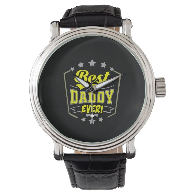 Grandfather Quotes | Best Daddy Ever 腕時計 (正面)