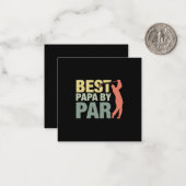 Grandfather Quotes | Best Papa By Par Golf ノートカード (正面/裏面インサイチュ)