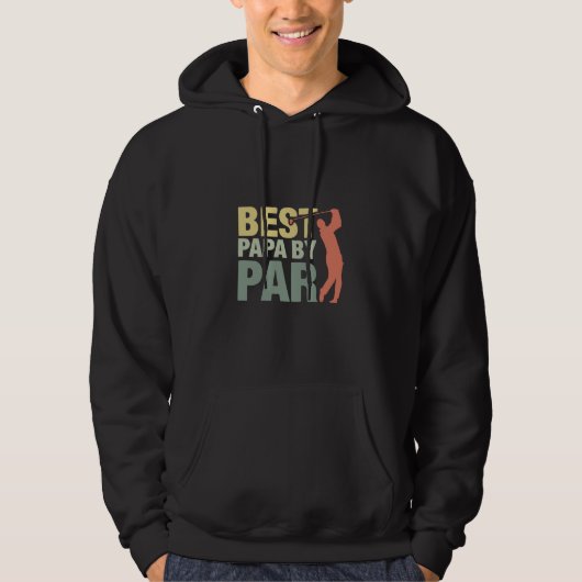 Grandfather Quotes | Best Papa By Par Golf パーカ (正面)