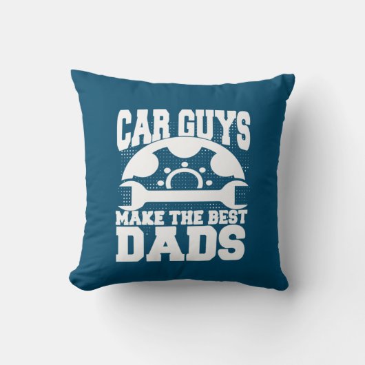 Grandfather Quotes | Car Guys Make The Best Dads クッション (正面)