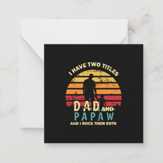 Grandfather Quotes | Dad And Papa I Rock Them ノートカード (正面)
