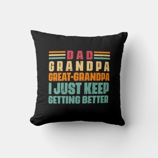Grandfather Quotes | Dad Great Grandpa クッション (正面)