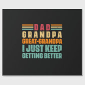 Grandfather Quotes | Dad Great Grandpa ラッピングペーパー (フラット)