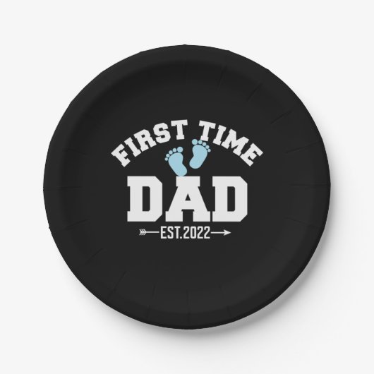Grandfather Quotes | First Time Dad 2022 ペーパープレート (正面)