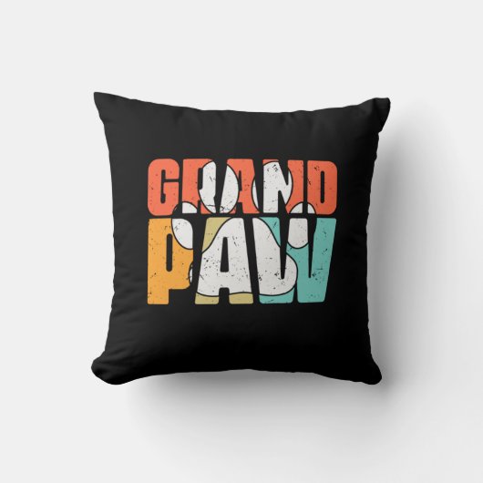 Grandfather Quotes | Grandpaw Dog クッション (正面)