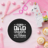 Grandfather Quotes | I Am A Dad And A Veteran ペーパープレート (パーティー)