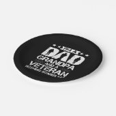 Grandfather Quotes | I Am A Dad And A Veteran ペーパープレート (アングル)