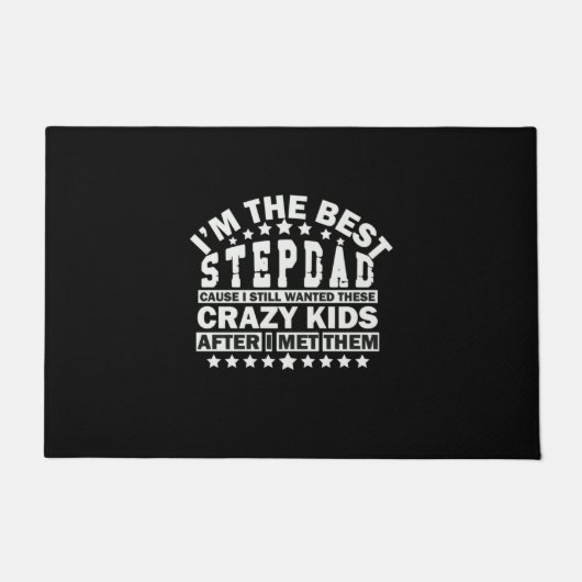 Grandfather Quotes | I Am The Best Stepdad ドアマット (正面)