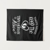 Grandfather Quotes | Keep The Tiny Human Alive タペストリー (正面(横))