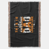 Grandfather Quotes | What An Awesome Dad スローブランケット (正面縦)