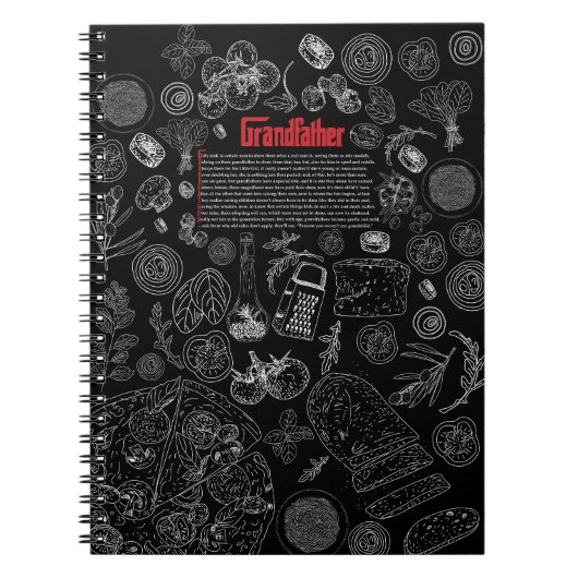 Grandfather Recipe Notebook ノートブック (正面)