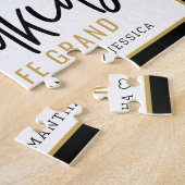 Grandkids 素晴らし祖父母ライフ引用文4 Photo ジグソーパズル (側面)