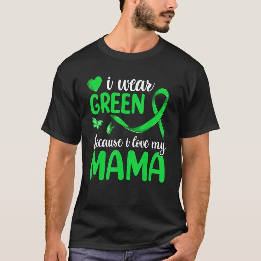 Grandkids Lymphoma Matching  I Wear Green For My M Tシャツ (正面)