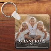 Grandkids Make Life Grand Grandparent Gift Photo キーホルダー (正面)