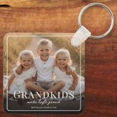 Grandkids Make Life Grand Grandparent Gift Photo キーホルダー (裏面)