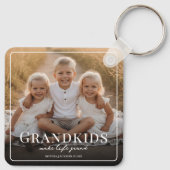 Grandkids Make Life Grand Grandparent Gift Photo キーホルダー (裏面)