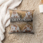 Grandkids Make Life Grand Grandparent Gift Photo クッション (ブランケット)
