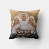 Grandkids Make Life Grand Grandparents Gift Photo クッション (裏面)