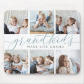 Grandkids Make Life Grand | Photo Collage マウスパッド (正面)