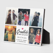 Grandkids Make Life Grand Photo Collage Keepsake フォトプラーク (側面)