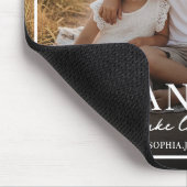 Grandkids Make Life Grand White Script Photo マウスパッド (コーナー)