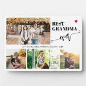 Grandkids photo collage best grandma ever  フォトプラーク (正面)