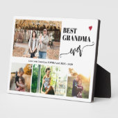 Grandkids photo collage best grandma ever  フォトプラーク (側面)