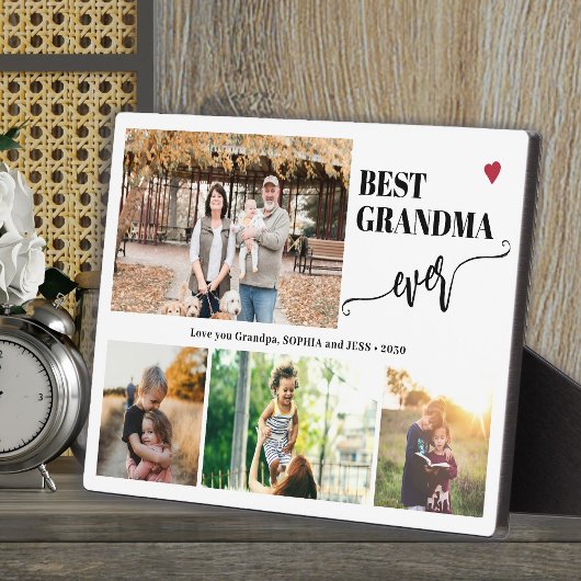 Grandkids photo collage best grandma ever  フォトプラーク