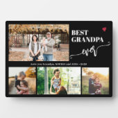 Grandkids photo collage best grandpa ever フォトプラーク (正面)