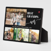 Grandkids photo collage best grandpa ever フォトプラーク (側面)