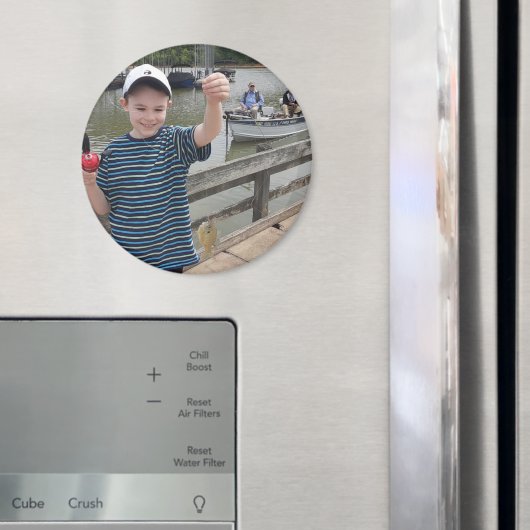 Grandkids Photo Template My First Fish! マグネット (インサイチュ (冷蔵庫))