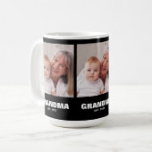 Grandm Established 太字 ブラック 3 写真 コーヒーマグカップ (正面左)