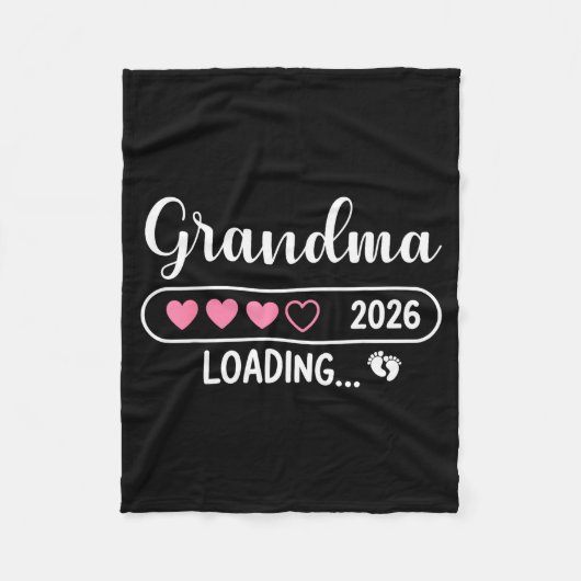 Grandma 2026 Loading New Grandma Est 2026  フリースブランケット (正面)