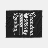 Grandma 2026 Loading Pregnancy Announcement New Gr フリースブランケット (正面(横))