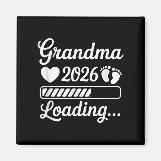 Grandma 2026 Loading Pregnancy Announcement New Gr マグネット (正面)