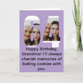 Grandma 64th birthday カード (正面)