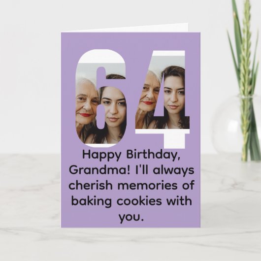 Grandma 64th birthday カード (正面)