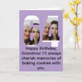 Grandma 64th birthday カード (黄色い花)