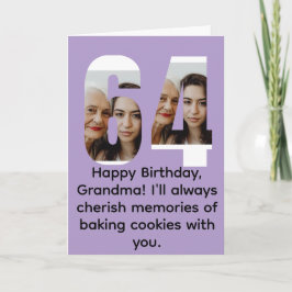 Grandma 64th birthday カード