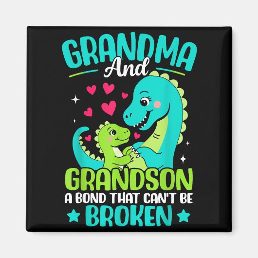 Grandma And Grandson A Bond That Can't Be Broken D マグネット (正面)