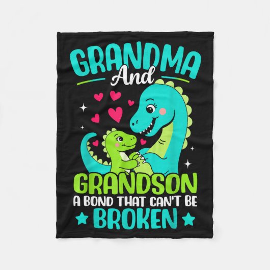 Grandma And Grandson A Bond That Cant Be Broken Di フリースブランケット (正面)