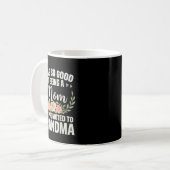 Grandma Art For Mom Women Grandmother Promoted To コーヒーマグカップ (正面左)