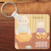 Grandma Baking Cookies キーホルダー (正面)