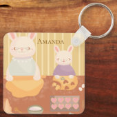 Grandma Baking Cookies キーホルダー (裏面)