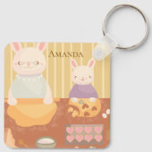 Grandma Baking Cookies キーホルダー (裏面)