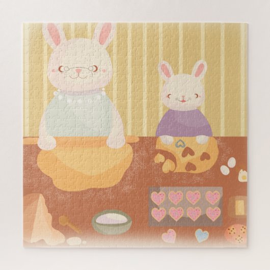 Grandma Baking Cookies ジグソーパズル (縦)