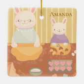 Grandma Baking Cookies セラミックオーナメント (裏面)